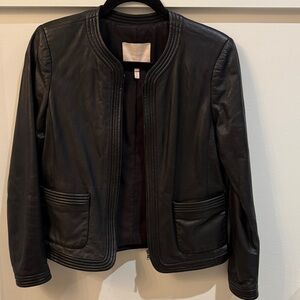 Rebecca Taylor Black Leather Jacket